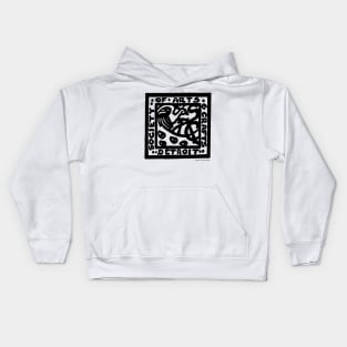 Detroit Society of Arts and Crafts Logo - Black Kids Hoodie